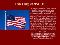 The Flag of the US