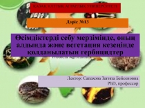 Қ АЗА Қ ҰЛТТЫҚ АГРАРЛЫҚ УНИВЕРСИТЕТІ
Дәріс № 13
Өсімдіктерді себу мерзімінде,