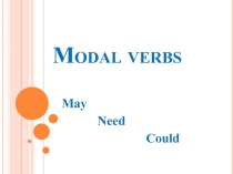 Modal verbs