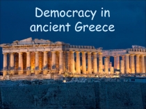 Democracy in ancient Greece