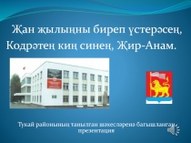 Тукай районының танылган шәхесләренә багышланган презентация
Җан җылыңны биреп