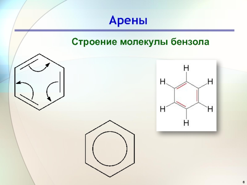 Какую из формул недопустимо использовать для изображения молекулы бензола