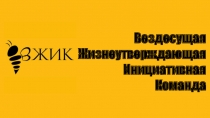 Вездесущая
Жизнеутверждающая
Инициативная
Команда