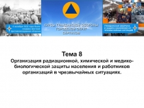 Тема 8
Организация радиационной, химической и медико-биологической защиты