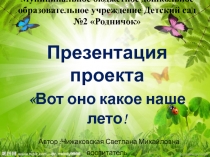 Муниципальное бюджетное дошкольное образовательное учреждение Детский сад №2