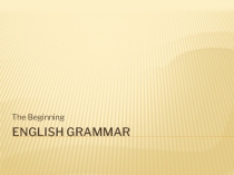 English Grammar