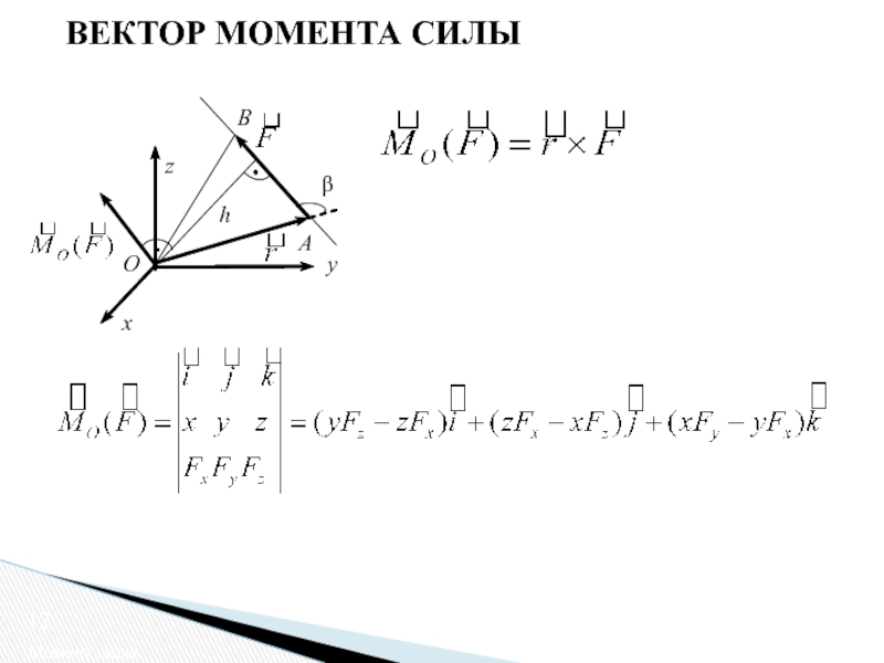 Момент вектора