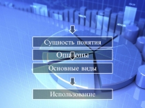 Опционы
Сущность понятия
Основные виды
Использование