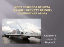 Мост Сэмюэла Беккета ( Samuel Beckett Bridge) (Дублинская Арфа)