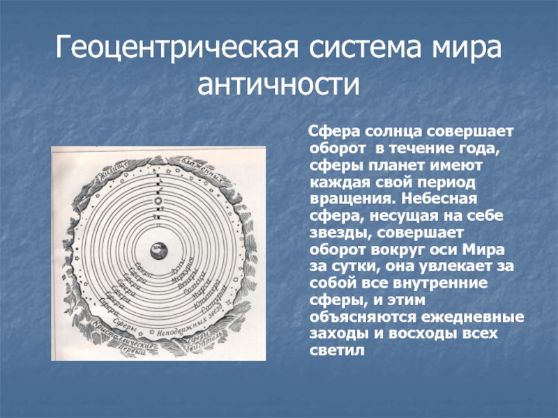 Геоцентрическая система презентация