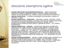 otoczenie zewnętrzne ogólne