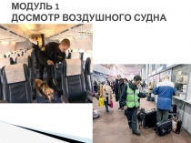 МОДУЛЬ 1 ДОСМОТР ВОЗДУШНОГО СУДНА