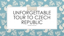 Unforgettable tour to Czech Republic