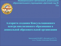 Муниципальное автономное дошкольное образовательное учреждение Детский сад №