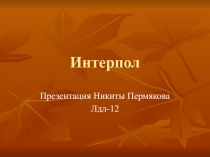 Интерпол