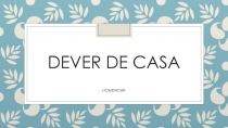 dever de casa