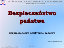 Bezpieczeństwo państwa