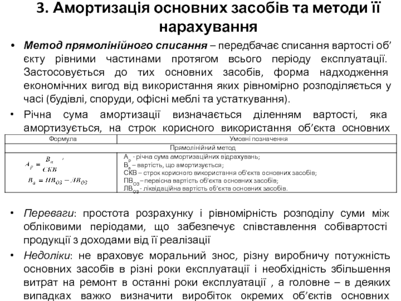 Реферат: Облік зносу та амортизації основних засобів