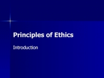 Principles of Ethics