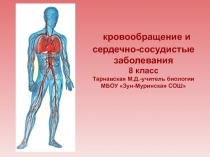 кровообращение и сердечно-сосудистые заболевания 8 класс Тарнавская