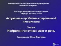 Владивостокский государственный университет
экономики и сервиса
Институт