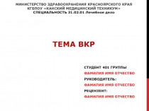 СТУДЕНТ 401 ГРУППЫ
ФАМИЛИЯ ИМЯ ОТЧЕСТВО
РУКОВОДИТЕЛЬ:
ФАМИЛИЯ ИМЯ