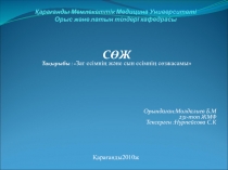 Қарағанды Мемлекеттік Медицина Университеті Орыс және латын тілдері кафедрасы