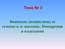 Тема № 3