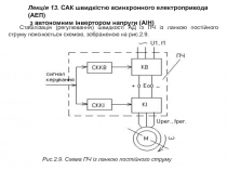 Лекція 13. САК швидкістю асинхронного електропривода (АЕП)
з автономним