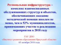 Региональная инфраструктура –комплекс взаимосвязанных обслуживающих структур и