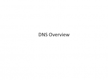 DNS Overview