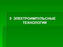 5 ЭЛЕКТРОИМПУЛЬСНЫЕ ТЕХНОЛОГИИ