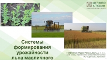 Системы формирования урожайности льна масличного