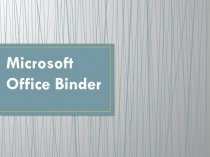 Microsoft Office Binder