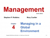 Managing in a Global Environment