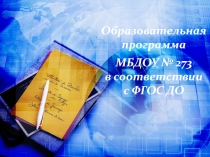 Образовательная программа МБДОУ № 273 в соответствии с ФГОС ДО