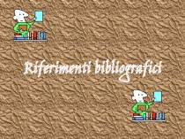 Riferimenti bibliografici