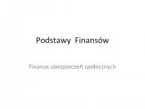 Podstawy Finansów