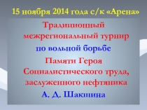 15 ноября 2014 года с/к Арена