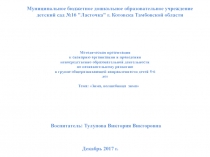 Муниципальное бюджетное дошкольное образовательное учреждение
детский сад №16