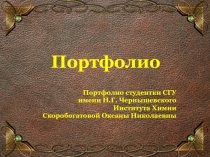 Портфолио