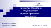 Принципы правового государства в административных процедурах