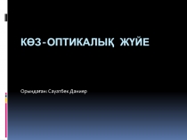 Көз-оптикалық жүйе