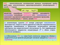 КОС - относительное постоянство реакции внутренней среды организма,