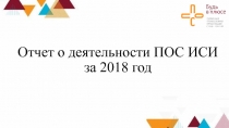 Отчет о деятельности ПОС ИСИ за 201 8 год