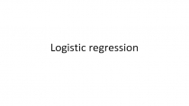 Logistic regression