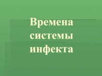 Времена системы инфекта