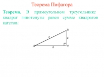 Теорема Пифагора