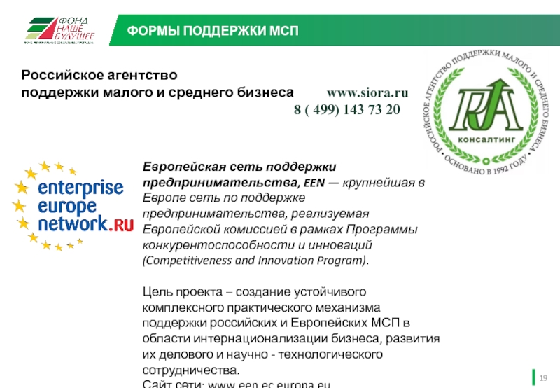 Российское агентство поддержки малого и среднего бизнеса     www.siora.ru