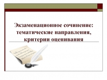 Экзаменационное сочинение: тематические направления, критерии оценивания